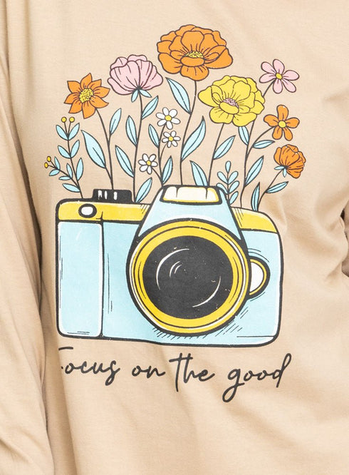Latte Printed Long - Sleeve Design 1 - Khotwh
